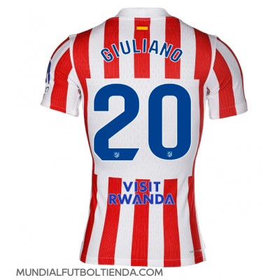 Camiseta Atletico Madrid Giuliano Simeone #20 Primera Equipación Replica 2025-26 mangas cortas Camiseta Atletico Madrid Giuliano Simeone #20 Primera Equipación Replica 2025-26 mangas cortas